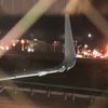 American Airlines Flight Returns To JFK After Hitting Sign On Runway